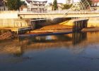 PINTU SODETAN AIR CILIWUNG TERTUTUP OLEH KARENA AIRNYA KERING